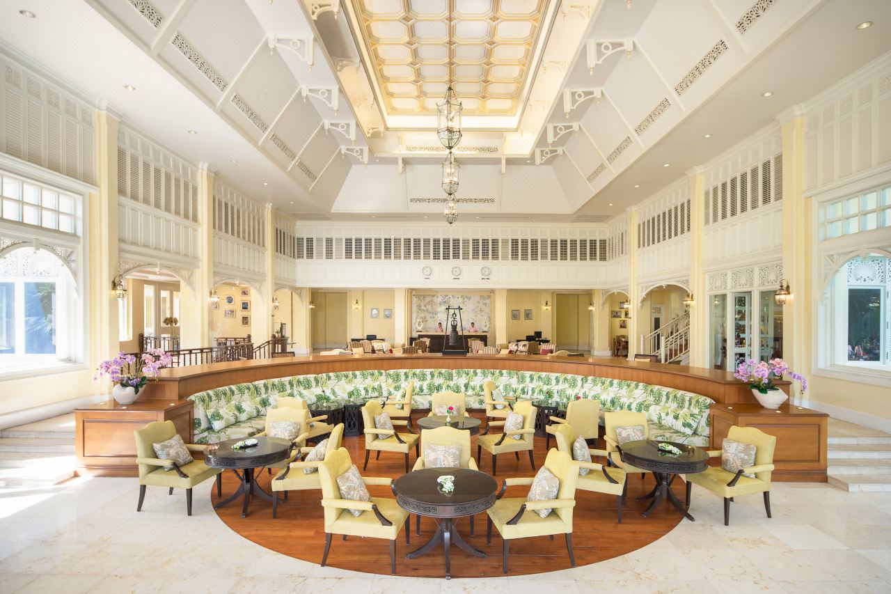 High domed Thai Colonial lobby at Dheva Mantra Resort