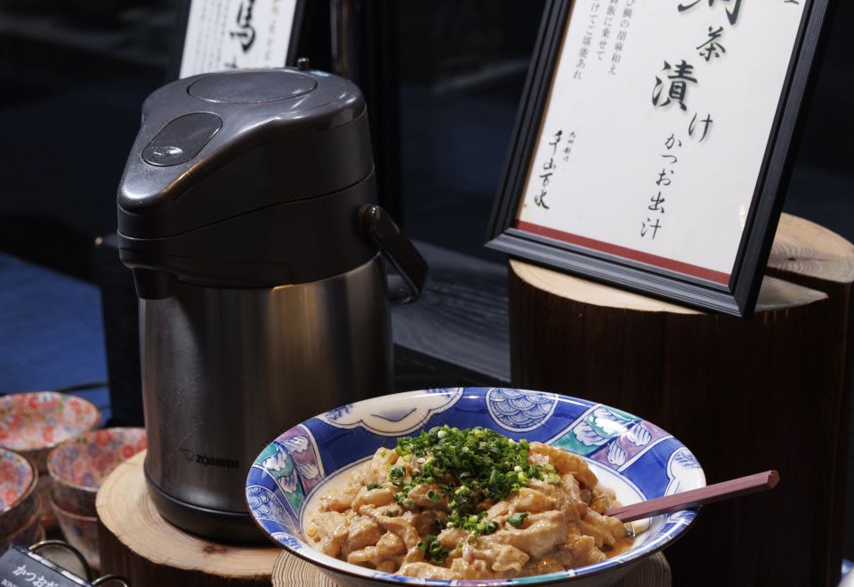 อาหารเช้าบุฟเฟต์จากร้าน Senzanbansui — เมนูเกียวชูท้องถิ่น The Blossom Kumamoto