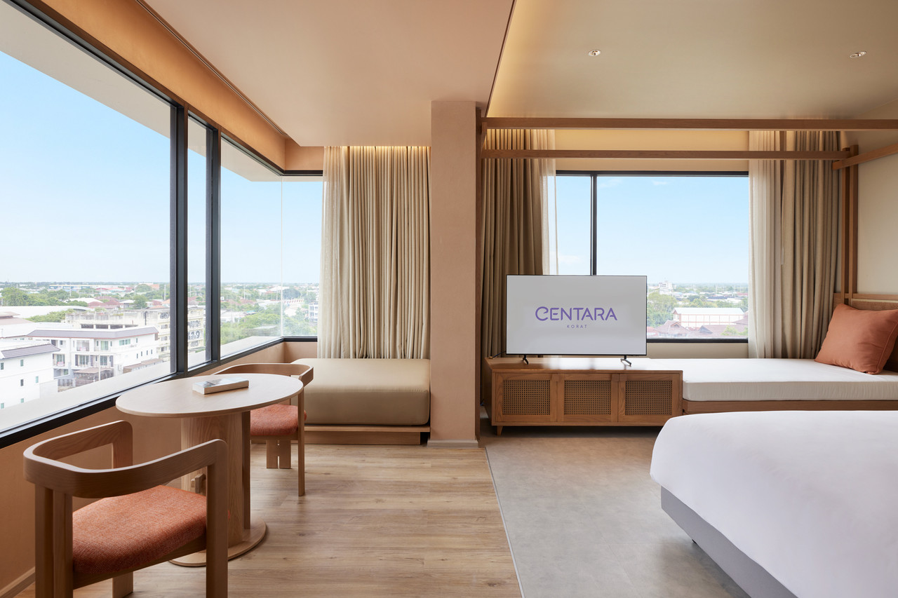 ห้อง Studio Suite วิวเมืองโคราชและทีวีแบรนด์ Centara Korat