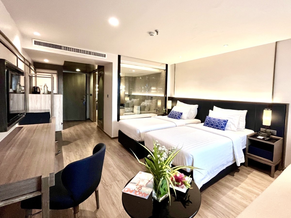 ห้องพัก Deluxe Twin ภายใน Sima Thani Hotel นครราชสีมา