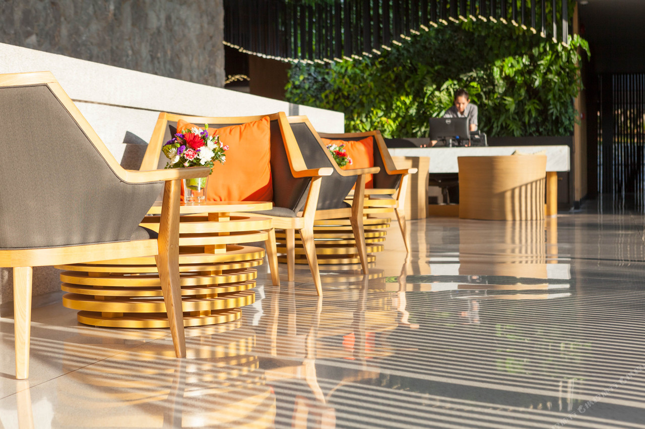 Lobby and reception area at Botanica Khao Yai