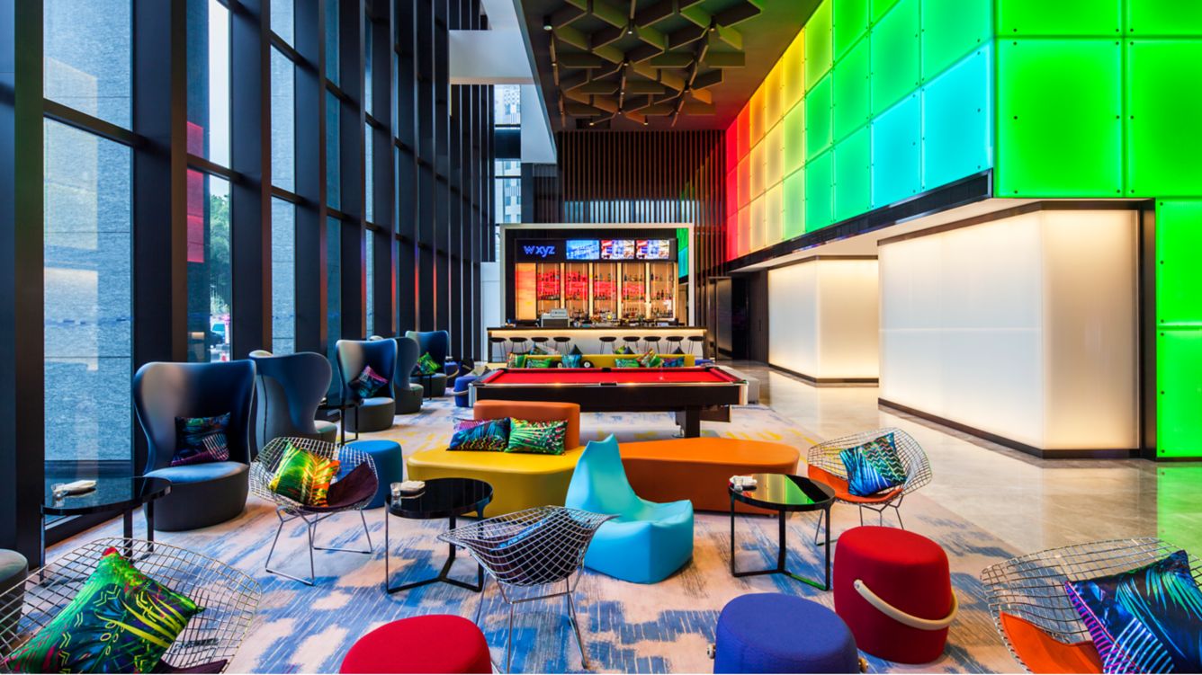 W XYZ Bar บาร์สีรุ้งชั้น 1 Aloft Taipei Beitou