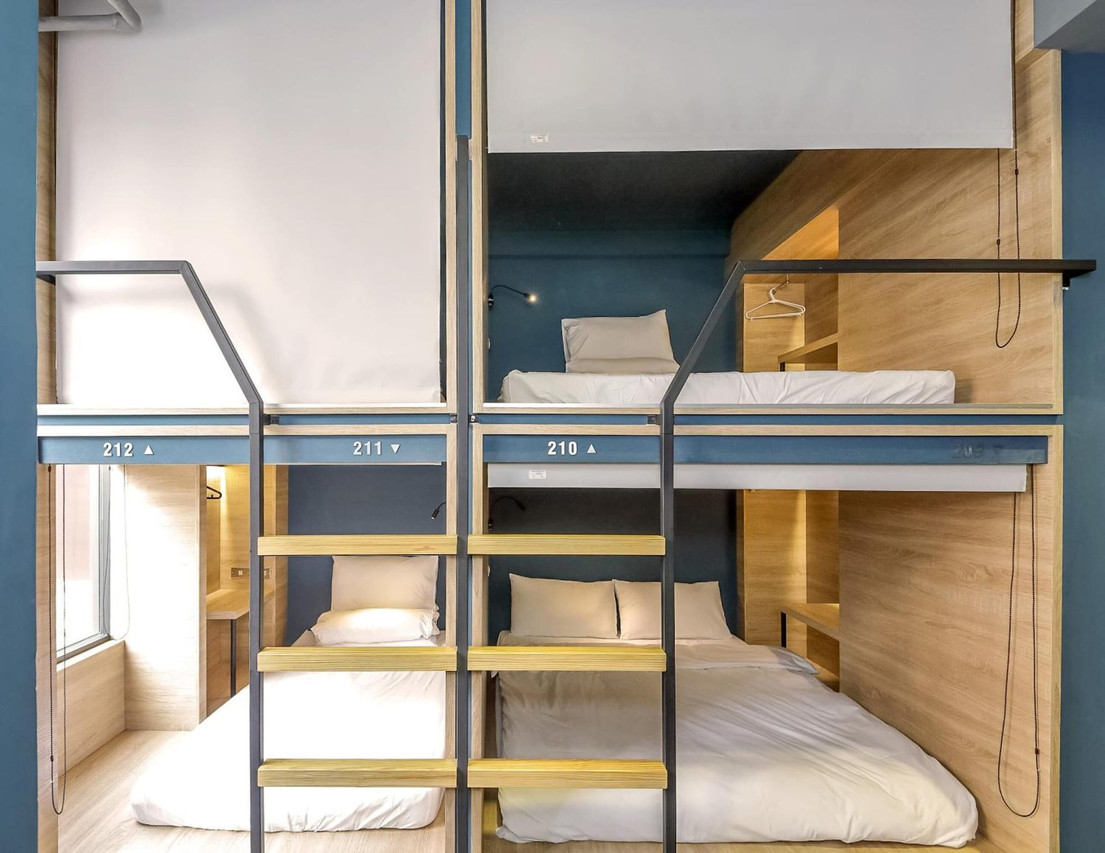 Privacy-curtained capsule interior