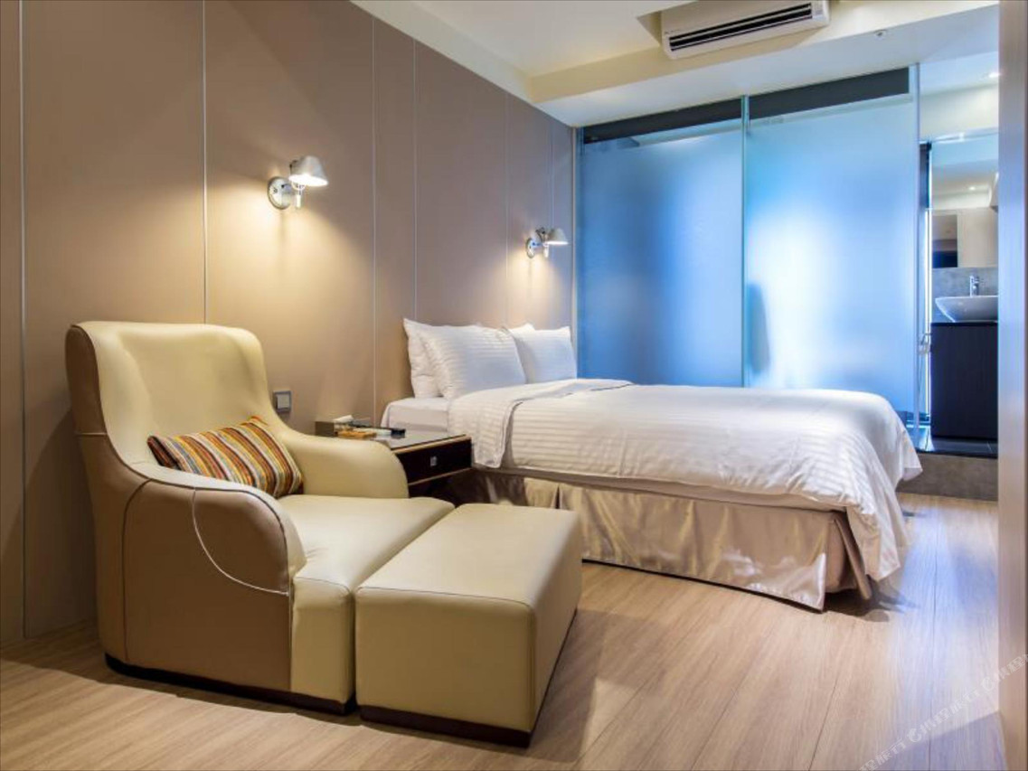 Room interior and bed