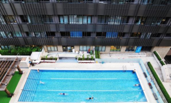 ระเบียงวิวเมืองไทเปจาก Q Square Apartment
